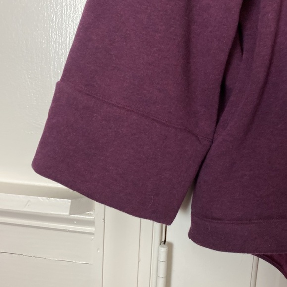Athleta Cozy Karma Funnel Neck Plum Purple Turtleneck Bozy Sweatshirt Size M - Picture 8 of 10